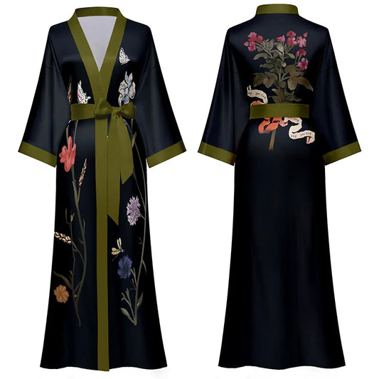 Peignoir floral Femme