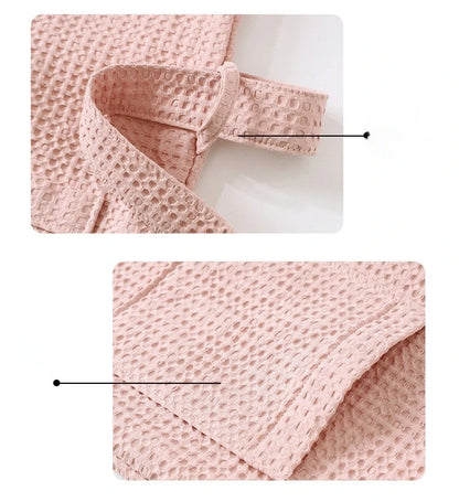 Peignoir de bain coton gaufré Homme et Femme
