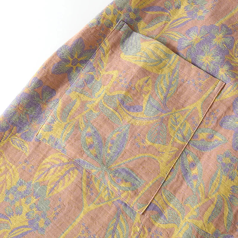 Kimono Femme Coton imprimé Fleur