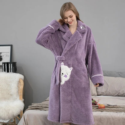 Peignoir de Bain Inu Polyester Femme