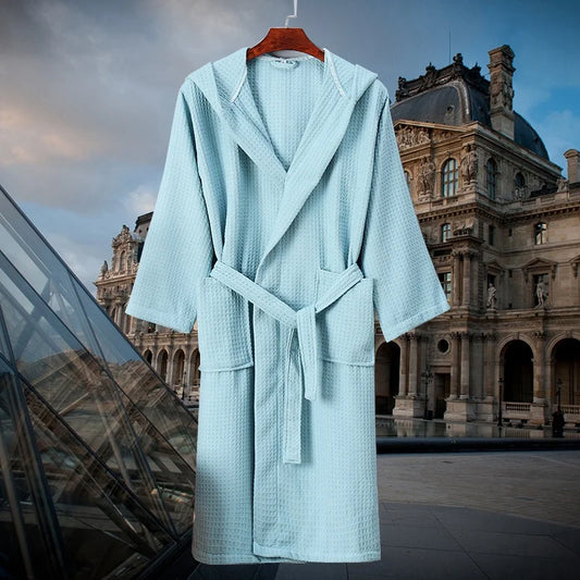 Peignoir de Bain Polyester gaufré avec ou sans capuche Unisexe
