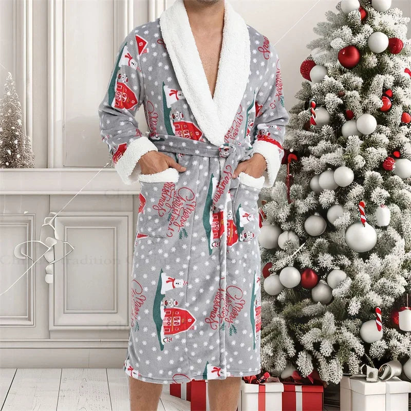 Peignoir Homme Noël Polyester