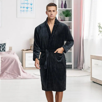 Peignoir cozy Flanelle Polyester Homme