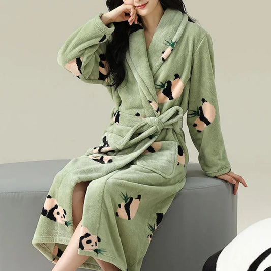 Peignoir flanelle polyester femme