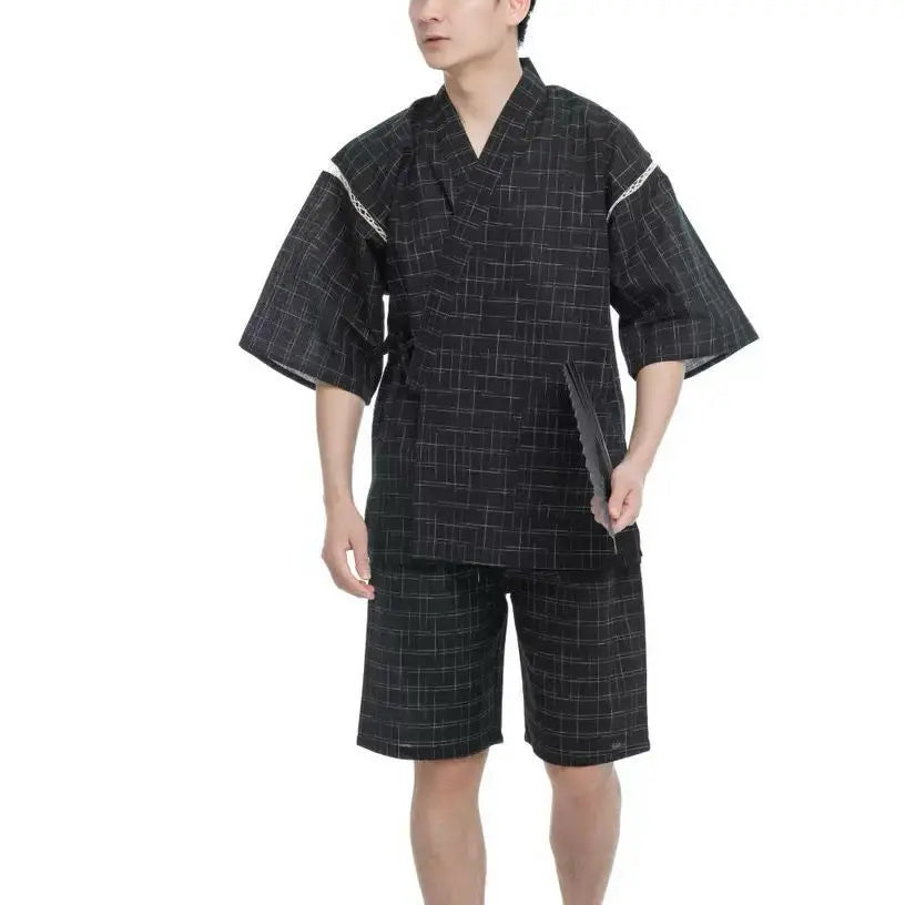 Kimono Japonais 2 pièces polyester Homme