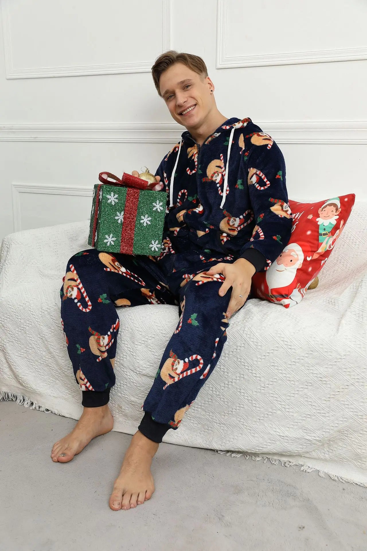 Pyjama 1 Pièce Noël Homme Flanelle