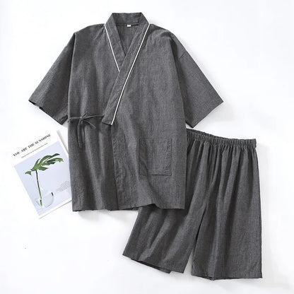 Veste + short japonais Coton/Lin
