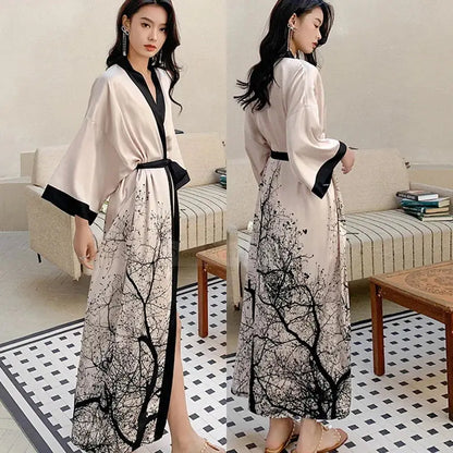 Peignoir floral Femme