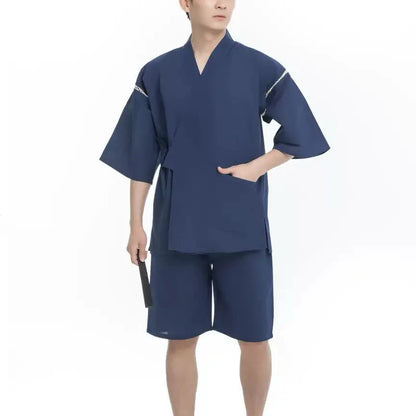 Kimono Japonais 2 pièces polyester Homme