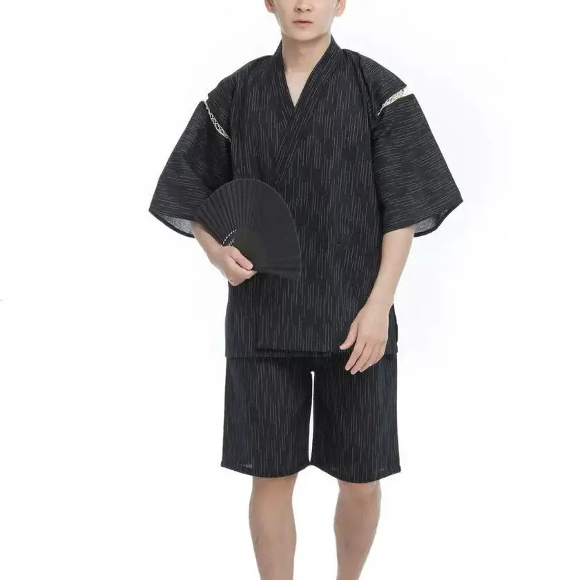 Kimono Japonais 2 pièces polyester Homme