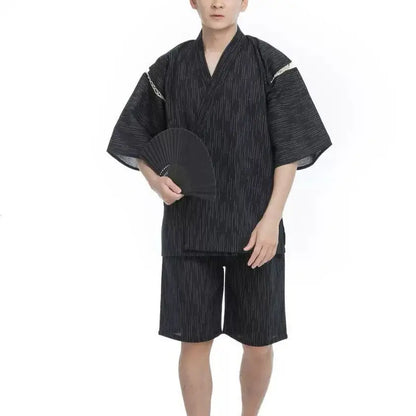 Kimono Japonais 2 pièces polyester Homme