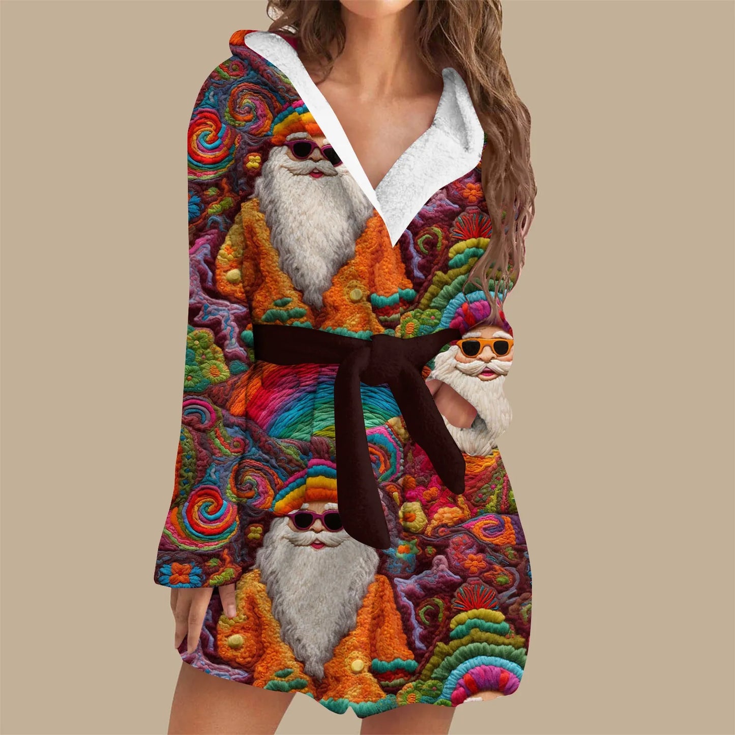 Peignoir Noël Court Femme