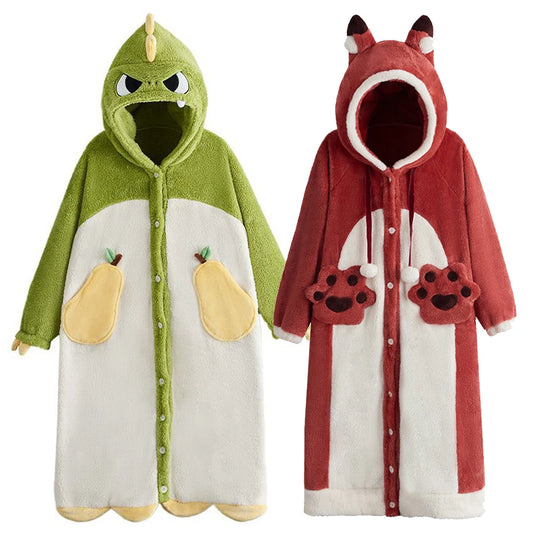 Peignoir Animaux Flanelle