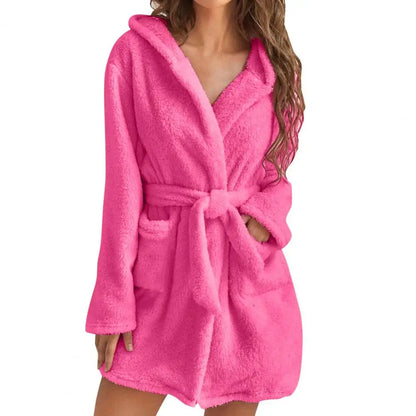 Peignoir court Flanelle Femme
