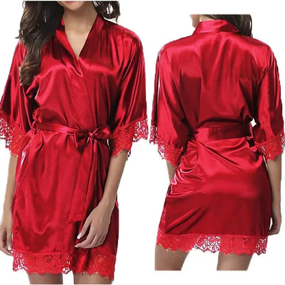 Peignoir Satin sexy Polyester Femme