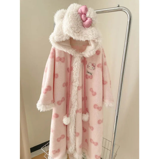 Peignoir Hello Kitty Polaire/Polyester
