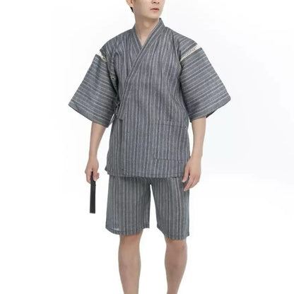 Kimono Japonais 2 pièces polyester Homme