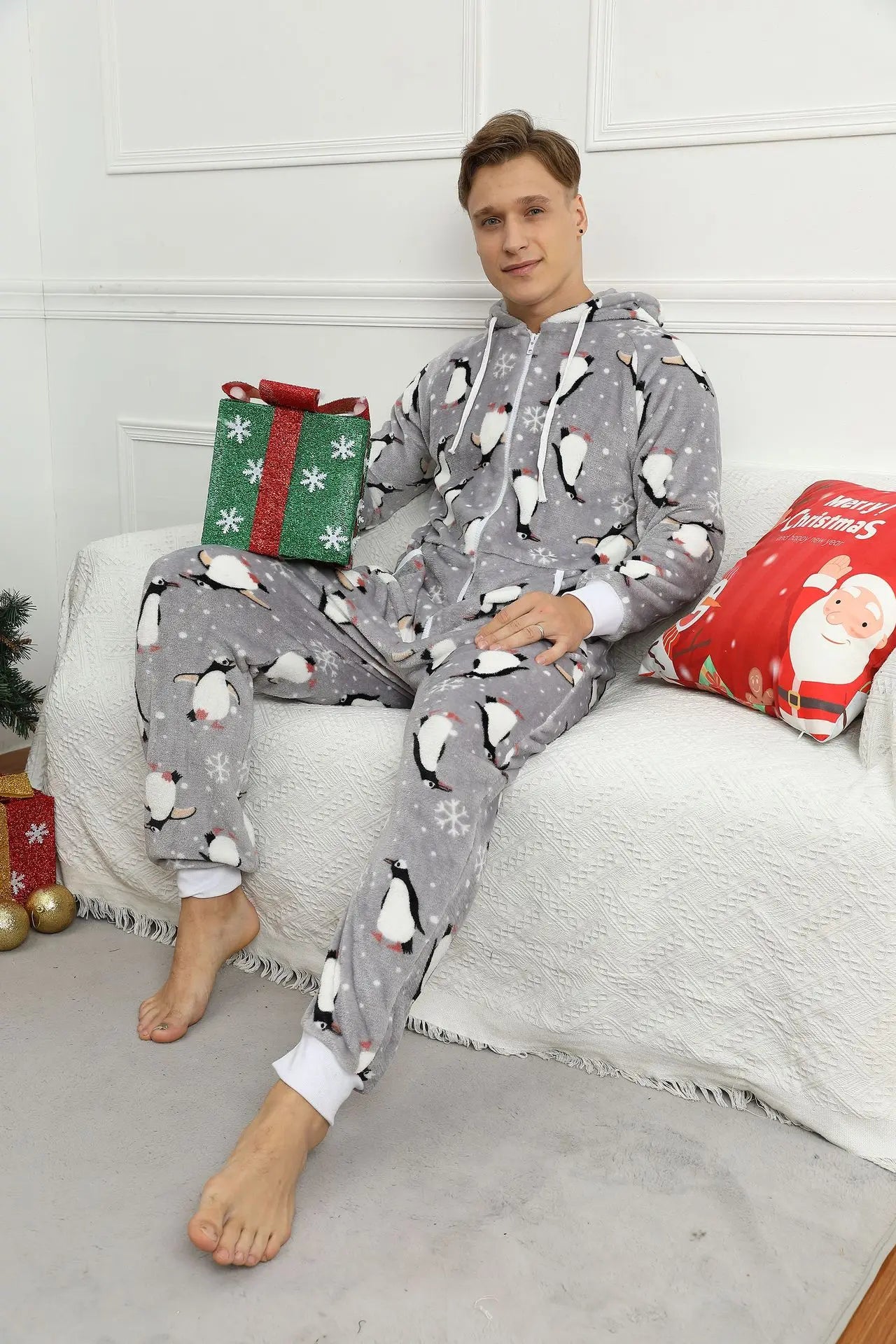 Pyjama 1 Pièce Noël Homme Flanelle