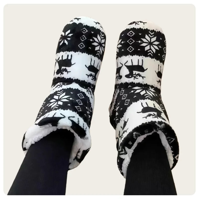 Chausson Renne de Noël Coton/PVC