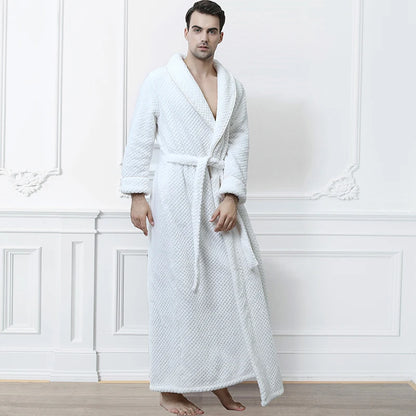 Peignoir flanelle style Jacquard homme et femme