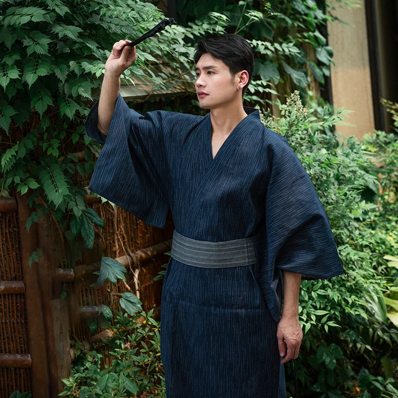 Kimono traditionnel Japonais coton/polyester Homme