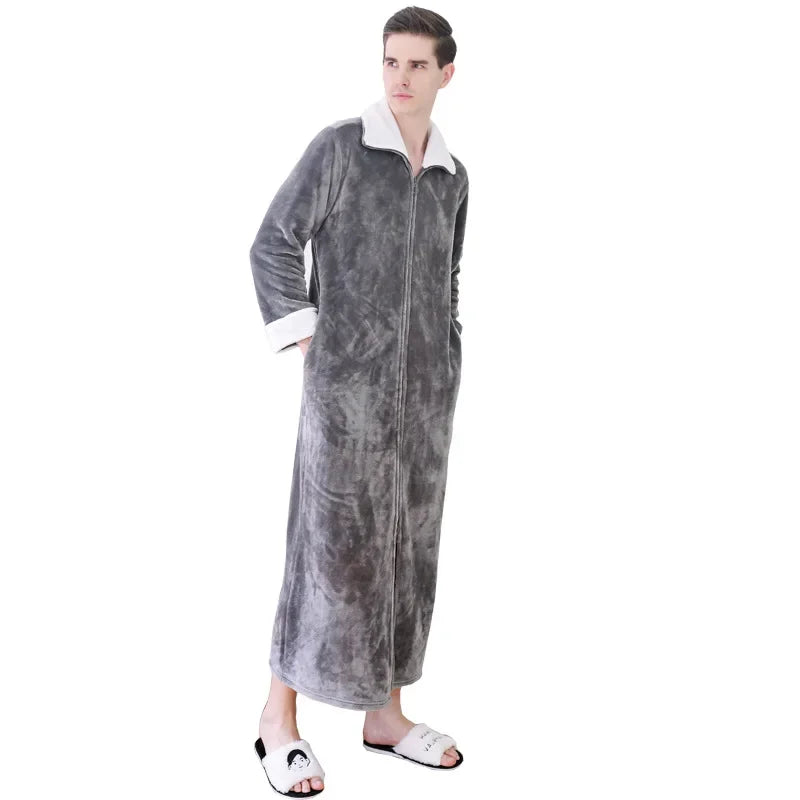 Peignoir Flanelle/Polaire zip Homme et Femme