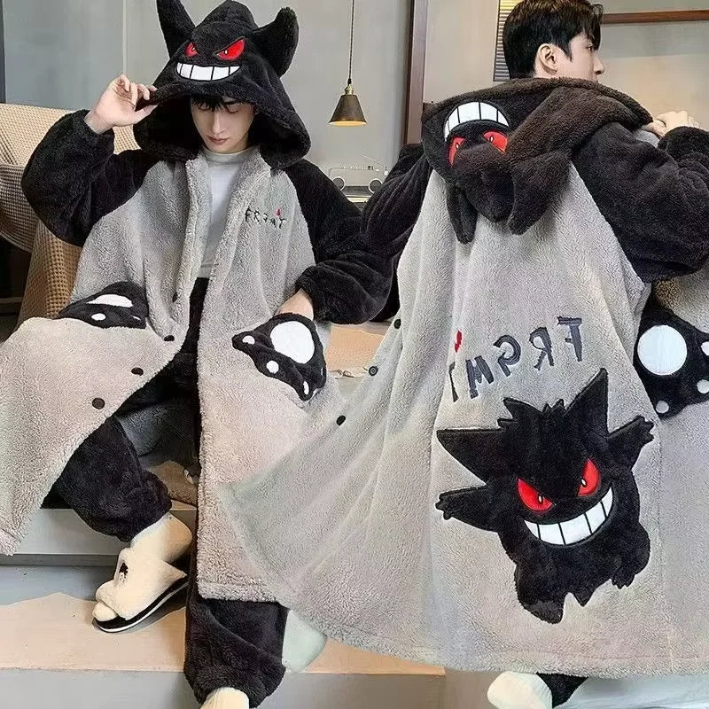 Peignoir + Pantalon Pokemon Ectoplasma Noir