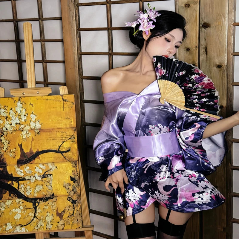 Kimono sexy anime polyester Femme