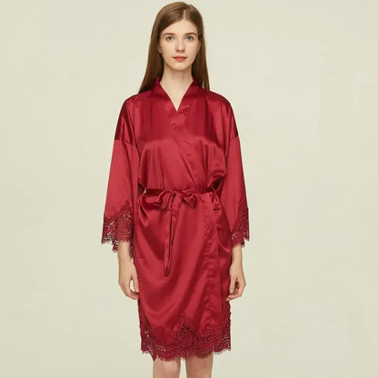 Peignoir Satin court Femme