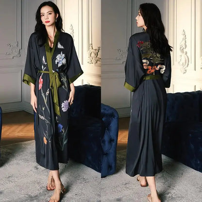 Peignoir floral Femme