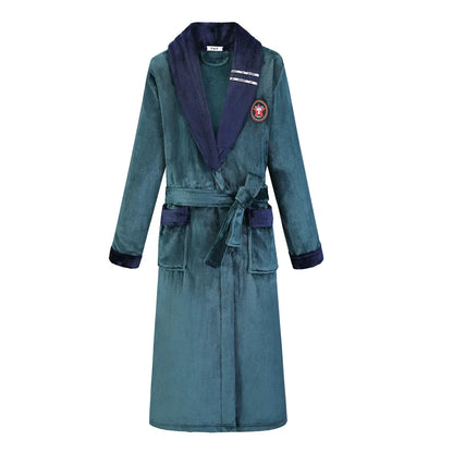 Peignoir long en flanelle pour Homme