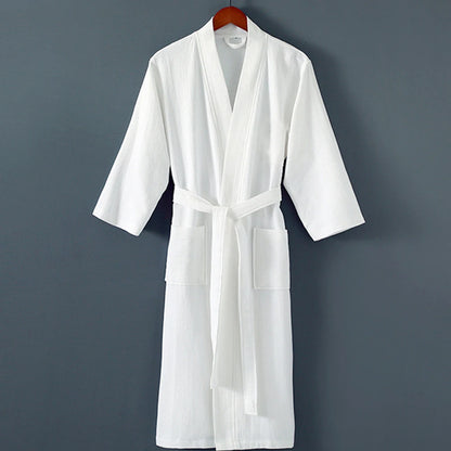 Peignoir coton éponge ou gaufré unisexe