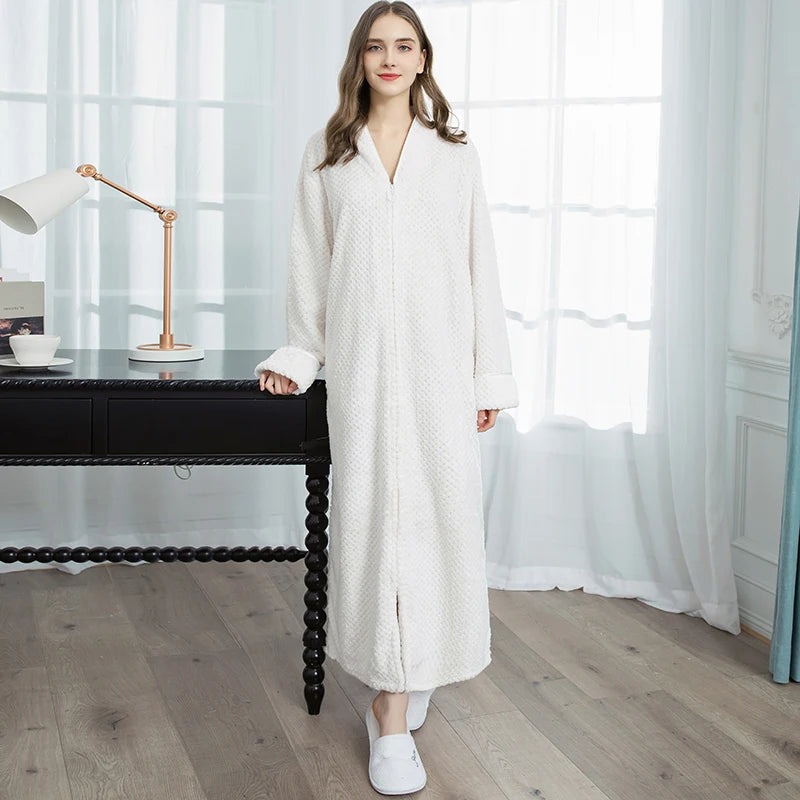 Peignoir flanelle style Jacquard homme et femme
