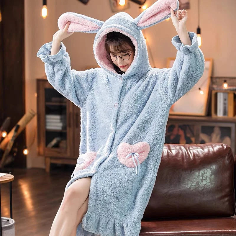 Peignoir Animaux Flanelle