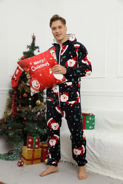 Pyjama 1 Pièce Noël Homme Flanelle