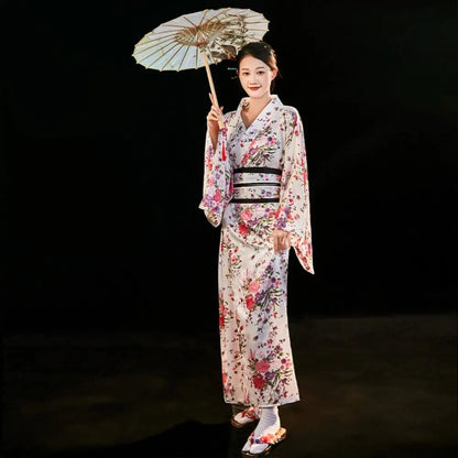 Kimono traditionnel Japonais coton/polyester Femme