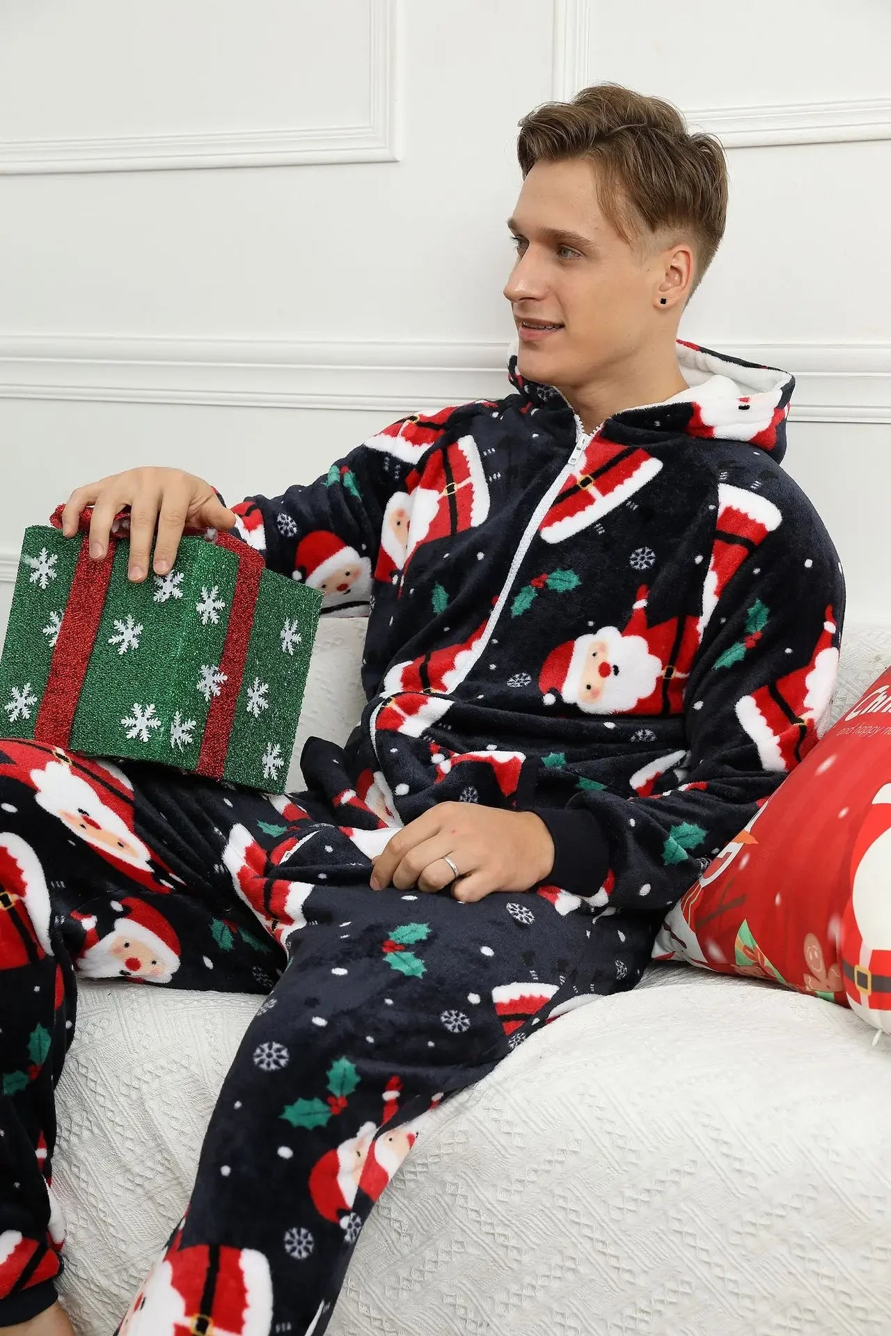 Pyjama 1 Pièce Noël Homme Flanelle