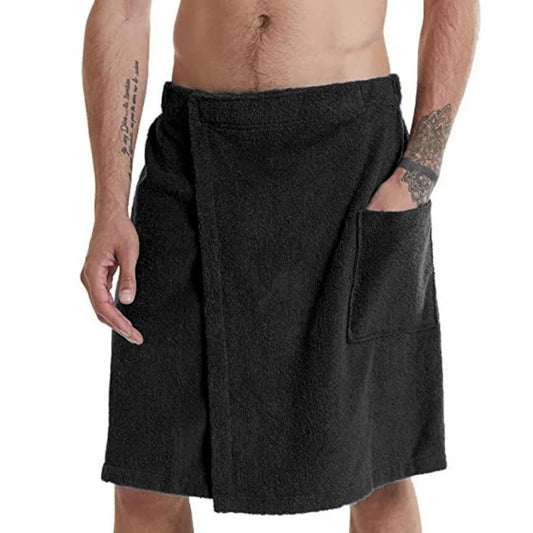 Serviette de bain en tissu polaire avec poche