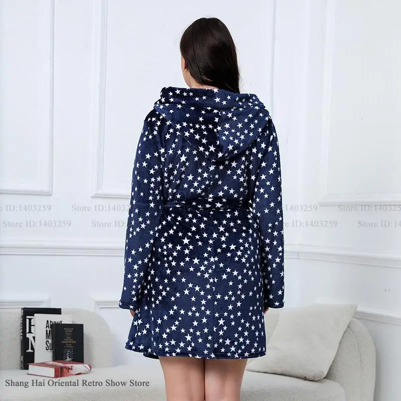 Peignoir Femme Noël Flanelle Grande taille