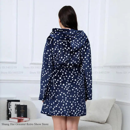 Peignoir Femme Noël Flanelle Grande taille