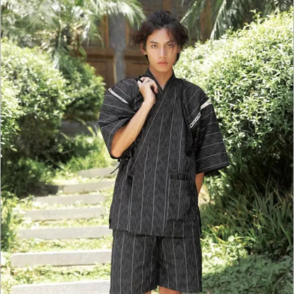 Kimono Japonais 2 pièces polyester Homme