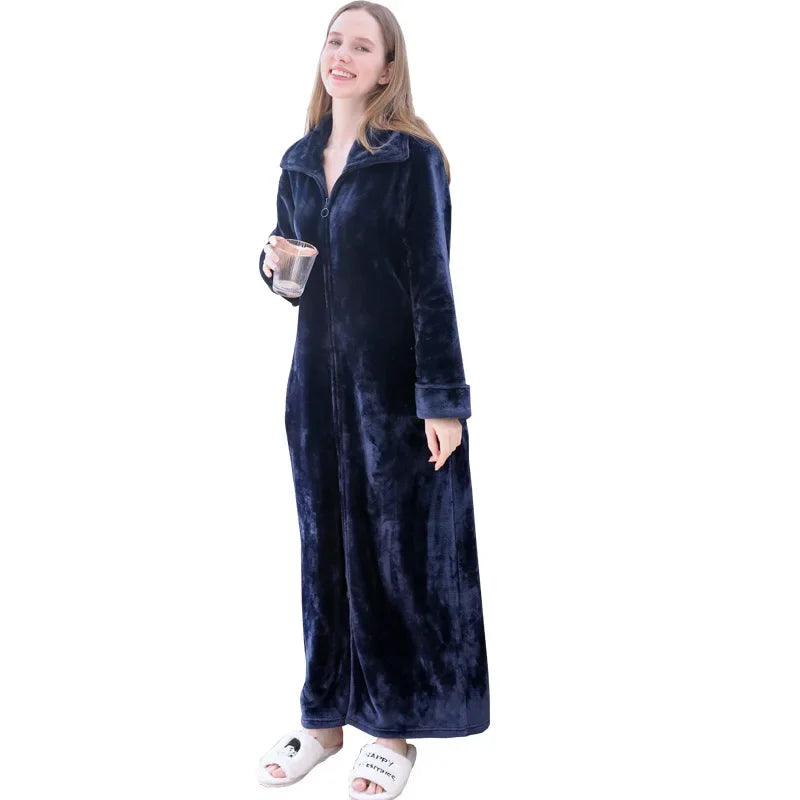 Peignoir Flanelle/Polaire zip Homme et Femme