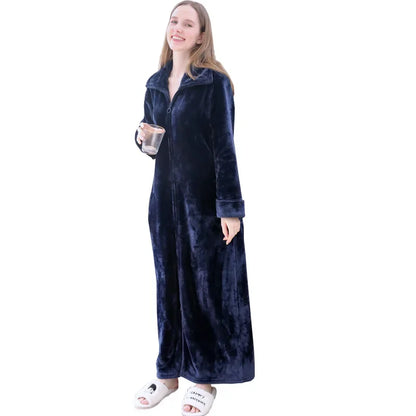 Peignoir Flanelle/Polaire zip Homme et Femme