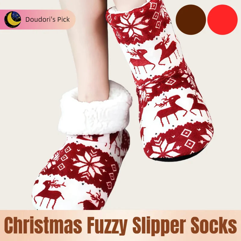 Chausson Renne de Noël Coton/PVC