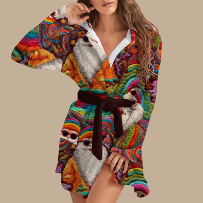 Peignoir Noël Court Femme