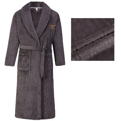Peignoir long en flanelle pour Homme
