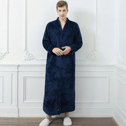 Peignoir flanelle style Jacquard homme et femme