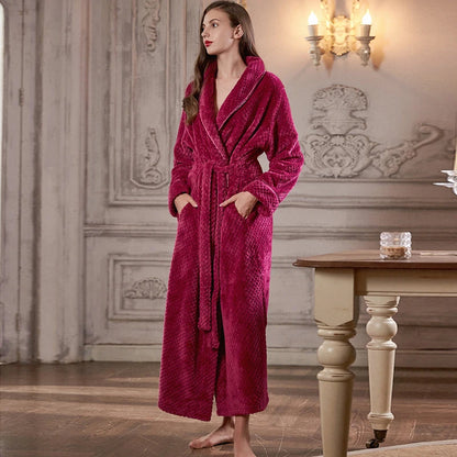Peignoir flanelle style Jacquard homme et femme