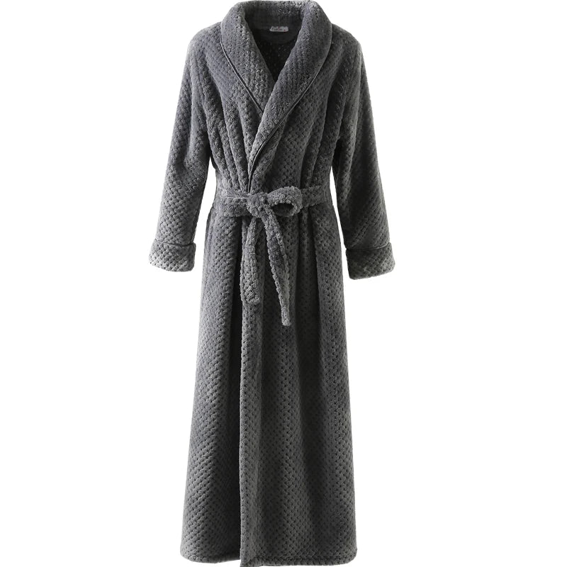 Peignoir flanelle style Jacquard homme et femme