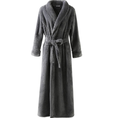 Peignoir flanelle style Jacquard homme et femme